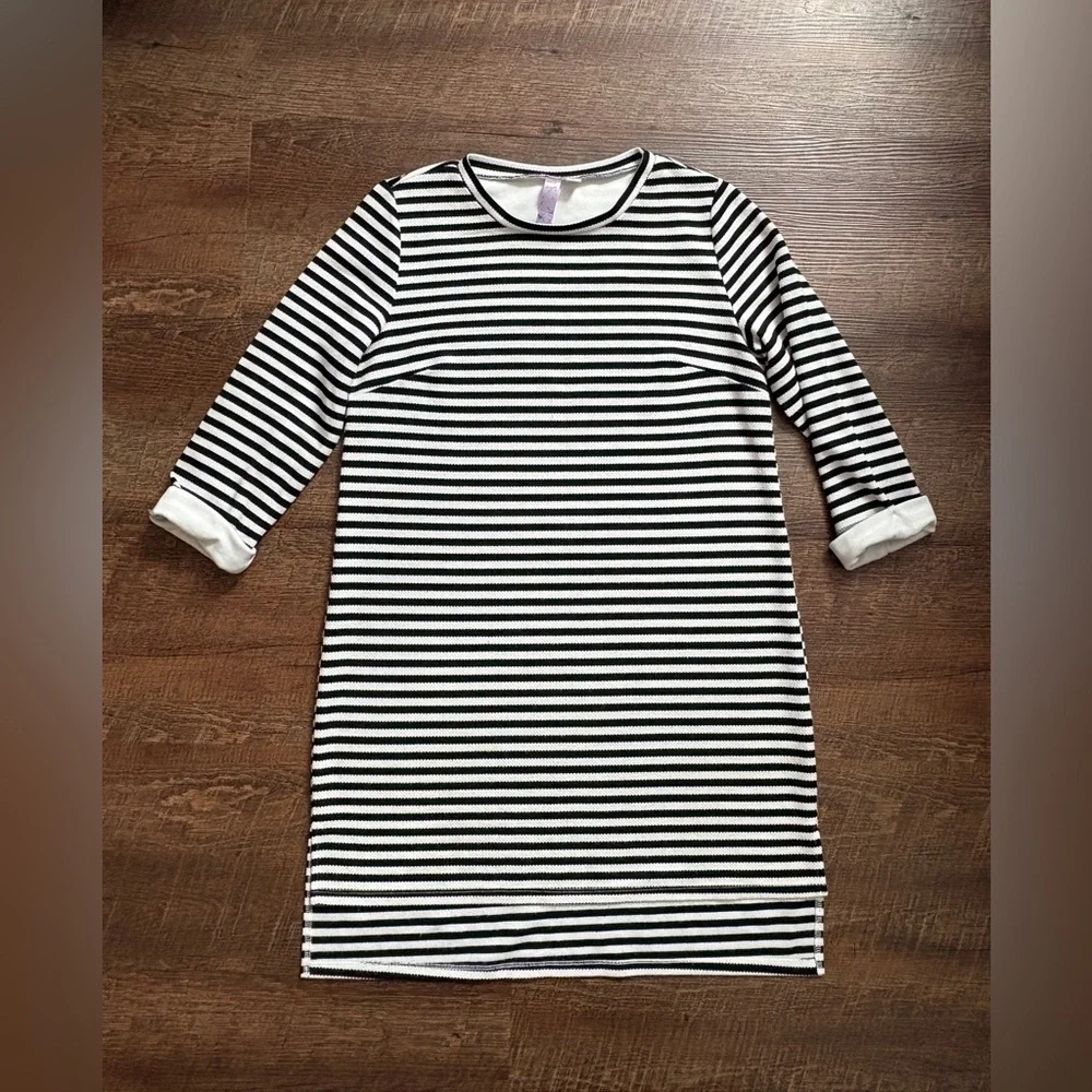ALYA tunic sweatshirt dress casual cute nautical vacation preppy sz M EUC